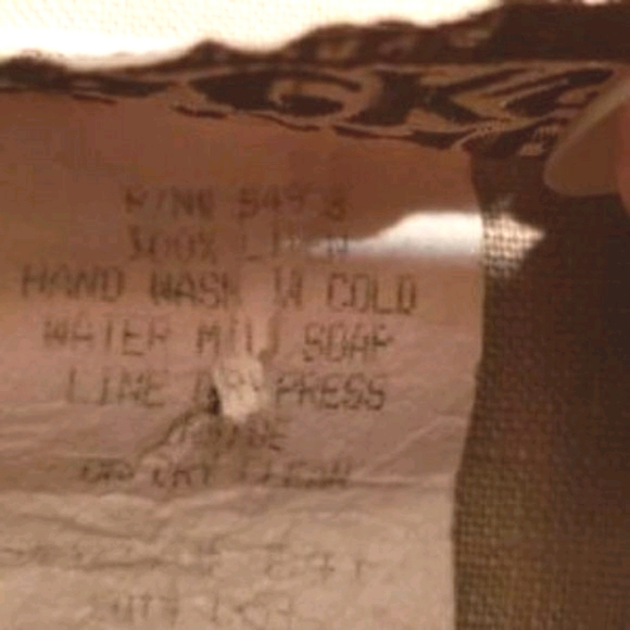 ON THE ROCKS 100% LINEN SKIRT SUIT SZ M - Picture 4 of 8